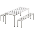 Gae Aulenti Sanmarco Table and Bench