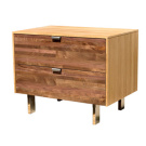 James Sanderson and Michael Iannone Green Mod: Wood Stripe Nightstand