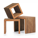 Frank O. Gehry Low Table Set & Block