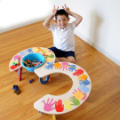 Tambino Oversized 3 Table In Oaxaca Handprints