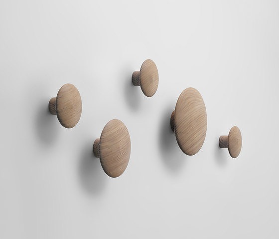 Lars Tornøe The Dots Coat Hooks - Large Round Wooden Wall Hooks Lars Tornøe The Dots Coat Hooks - Large Round Wooden Wall Hooks